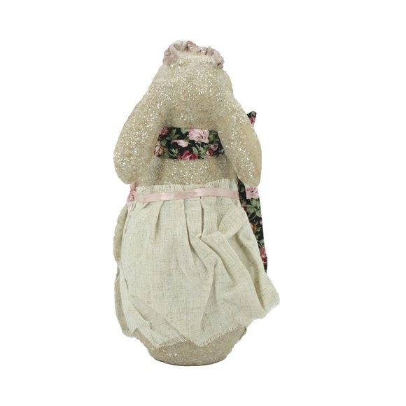 10" Glitter Easter Bunny Figurine Decor - Picture 2 of 2